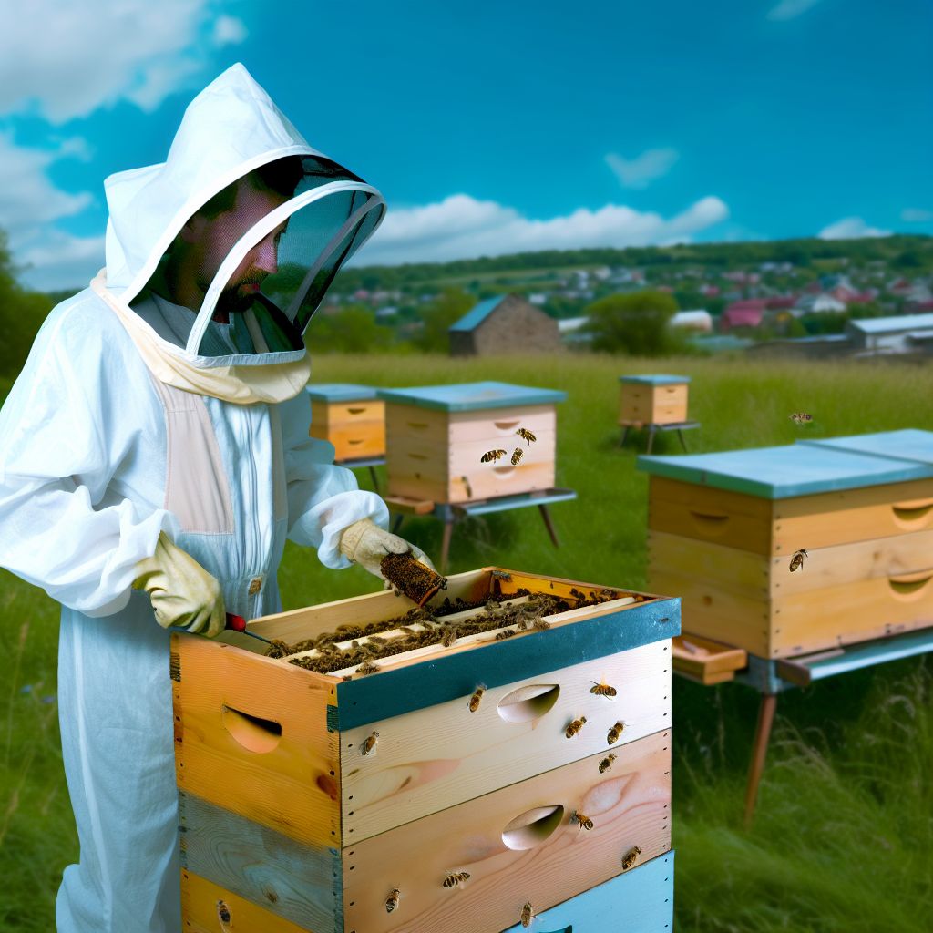 Ein Bild zum Thema Bienenzucht im Umwelt Kontext